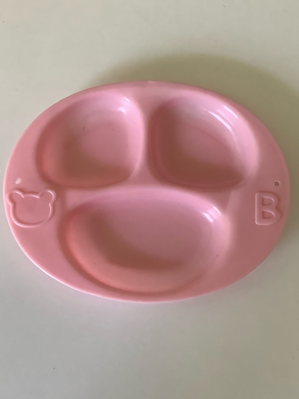 Pink Divided Doll Plate